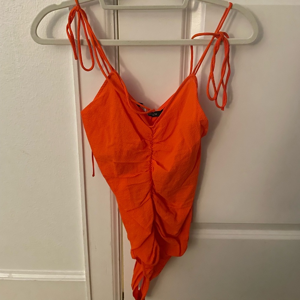 Zara Orange Body Suit